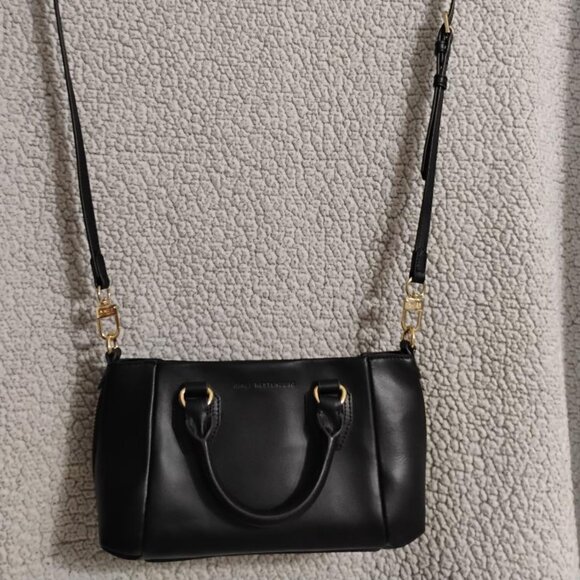 Aimee Kestenberg Leather Shoulder Bag Detachable Crossbody Strap NWT Black - Picture 1 of 14